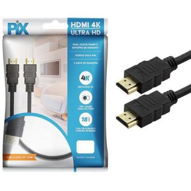 Imagem de Cabo HDMI 1 Metro 2.0 4K ULTRA HD 19 Pinos PIX 018-2221