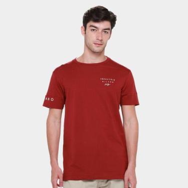 Imagem de Camiseta Industrie Básica Masculina, Bordô, M