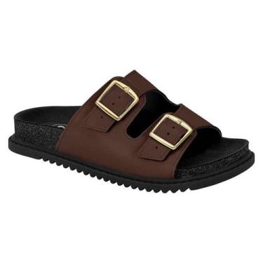 Imagem de Sandália Molekinha Papete - Infantil - Marrom - 33, Marrom, 33