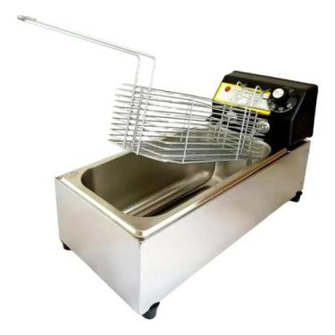 Imagem de Fritadeira Elétrica Industrial Inox 3,5L Antichamas Voltagem:110V - Gl