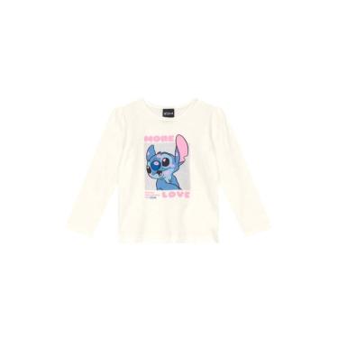 Imagem de Blusa infantil menina com glitter do Stitch  Brandili