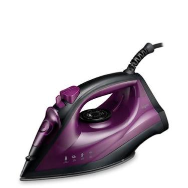Imagem de Ferro de passar roupas a vapor easy pass 1700w 220v - ELGIN, ROXO, 220