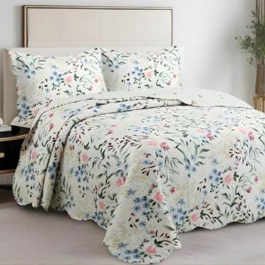 Imagem de Cobre Leito Evolution Floral Solteiro/Casal/Queen/King Dupla Face - mo
