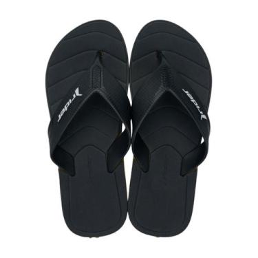 Imagem de Chinelo de Dedo Tira Larga Masculino Pulse Rider Preto / Bege 41/42, P