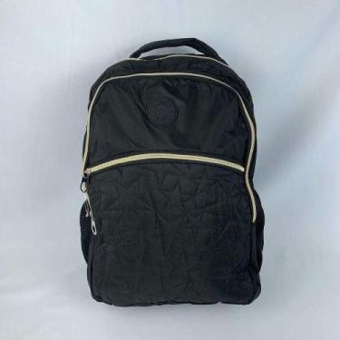 Imagem de Mochila Escolar Feminina Casual Reforçada Estrela preto - L FLEX