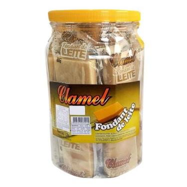 Imagem de Doce Clamel Fondant Leite Pote c/20