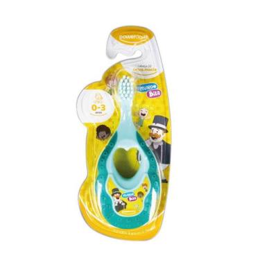 Imagem de Escova de dente infantil com mordedor Powerdent Mundo Bita Cor:Verde, 