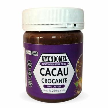 Imagem de Pasta de Amendoim - 260g Cacau Crocante - Amendomel