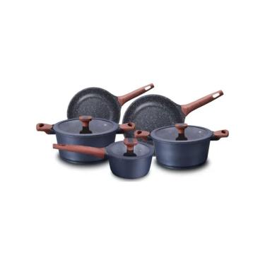 Imagem de Conjunto Titanium Mta 5 Panelas Revestimento Cerâmico Cinza