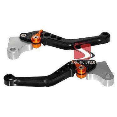 Imagem de Manete Esportivo Titan 125 150 160 Lona Anodizado Cores - Serjão Motop