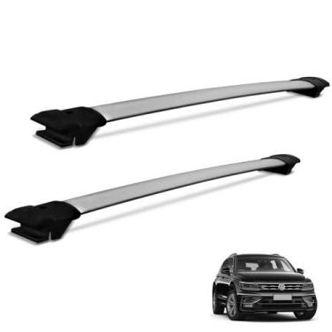 Imagem de Rack Travessa de Teto Tiguan 2018 a 2021 Alumínio Prata - Track
