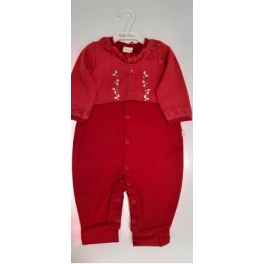 Imagem de Macacão infantil feminino malha - BELA FASE, Vermelho, M