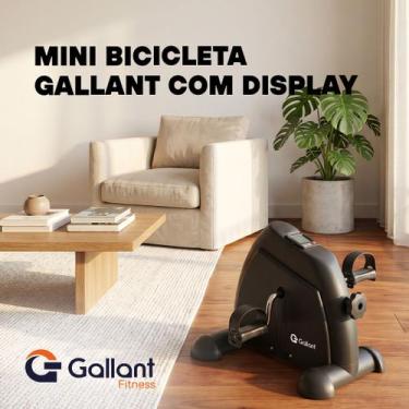 Imagem de Mini Bicicleta Ergométrica Cicloergômetro Gallant Elite Pro com Displa