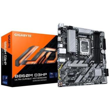 Imagem de Placa Mãe Gigabyte B860M D3HP, Intel LGA 1851, Micro ATX, DDR5, Preto 