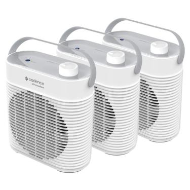Imagem de Kit com 3 Aquecedores Elétricos Miniconfort 1800W com Termostato Ajustável e Proteção Oster 220V