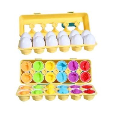 Imagem de Quebra-Cabeça 3D Montessori de Ovos e Parafusos - Jogo Educativo de Ma
