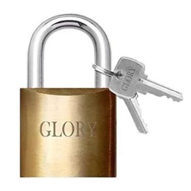 Imagem de Cadeado Médio Glory 32x12mm - Segurança Ideal para Armários, Malas e P