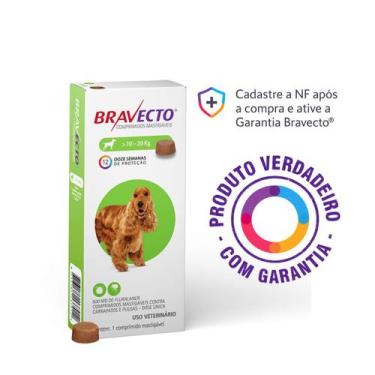 Imagem de Bravecto Cães 10 a 20kg Comprimido Mastigável Anti PulgasCarrapatos 12