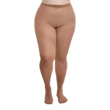 Imagem de Meia Calça Loba Opaca Fio 40 Plus Size Tamanhos Grandes, Bege, XXG