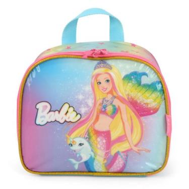 Imagem de Lancheira Barbie Sereia Verde Com Rosa Up4you - Luxcel