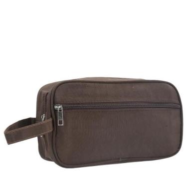 Imagem de Necessaire Masculina em Tecido - BAUARTE, Marrom