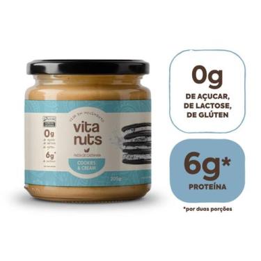 Imagem de Pasta de Castanha de Caju Cookies n Cream Sem Açúcar Vitanuts 205g