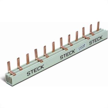 Imagem de Barramento Steck Trifasico 3X18 Disjuntores Din 80A S3F1000B