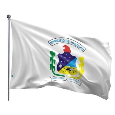 Imagem de Bandeira do Município de Juazeiro Dupla Face Estampada Tamanho 70x100c