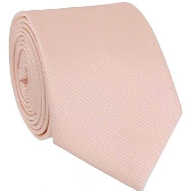 Imagem de Gravata Social Masculina Slim Lisa Tons Rosa Premium Sem Nó Eventos Casamento Padrinho Trabalho Congresso