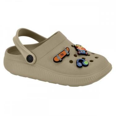 Imagem de Sandalia Molekinho 2874103 Babucha Infantil, Bege, 29