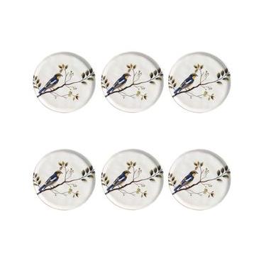 Imagem de Conjunto De Pratos De Sobremesa 06 Peças Bio Birdy Porto Brasil