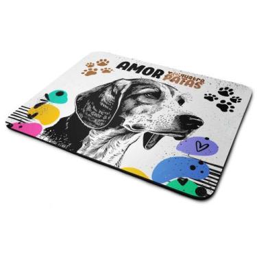 Imagem de Mouse Pad Amor de quatro patas - Cachorro Beagle - 22x18 - JPS INFO