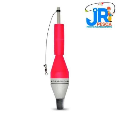 Imagem de Boia Torpedo Pirapitinga 40gr - JR Pesca (Várias Cores), Cor rosa