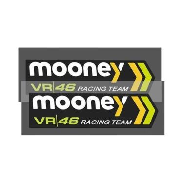 Imagem de Adesivos Refletivos Rossi MotoGP MOONEY 46 Para Moto E Carro - Equipe 
