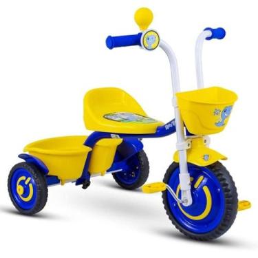 Imagem de Triciclo Infantil Alumínio Amarelo You 3 Boy Dino - Nathor