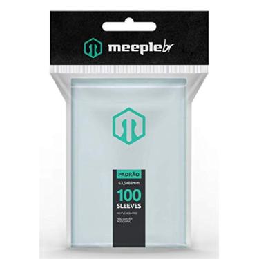 Imagem de MeepleBR Sleeves - PADRÃO (63,5x88mm), 100 Unidades, TCG, Plástico para Proteção de Cartas