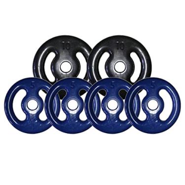 Imagem de Kit de Anilhas Emborrachadas 40 kg