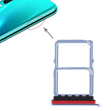 Imagem de SHUGUO Flex Cable Repair Parts Bandeja de cartão SIM + Bandeja de cartão SIM para Huawei P30 (azul) (Cor: Azul bebê)