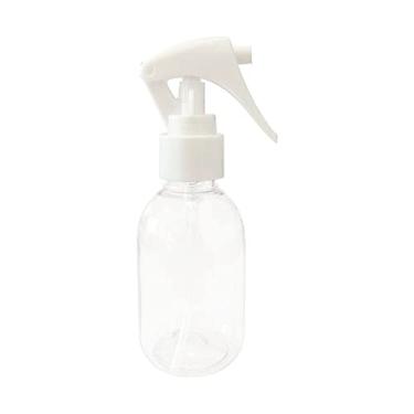 Imagem de Frasco Plástico 100ml Com Borrifador Mini Gatilho (10 Peças) Cor:Cristal C/Branco