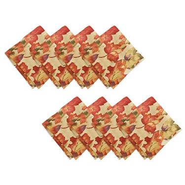 Imagem de Elrene Home Fashions Guardanapos estampados de outono Festival da Colheita, conjunto de 8, 43 x 43 cm, multi 8 unidades