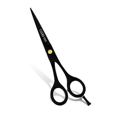 Imagem de Tesoura profissional de corte de cabelo para barbeiro da Facón – Aço inoxidável japonês – 16,5 cm de comprimento – Parafuso de tensão de ajuste fino – Tesoura premium de qualidade de salão (A Bravo)