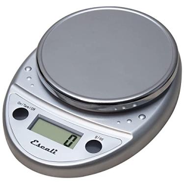 Imagem de Balança de alimentos Escali Primo P115C, design leve e durável, visor digital LCD, 20,32 cm x 15,24 cm x 3,81 cm, cromado
