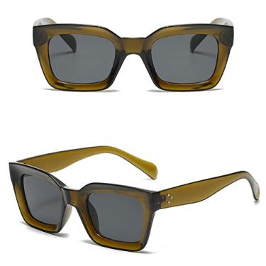 Imagem de Óculos de Sol Quadrado Luxo Feminino Óculos de Sol Vintage Óculos de Sol Feminino Óculos de Sol Feminino UV400,3,AS