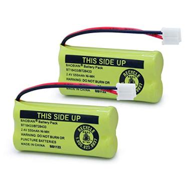 Imagem de Bateria de telefone BAOBIAN BT18433 BT28433 para BT184342 BT284342 BT1011 BT-1011 AT&T Vtech CL80109 CS6209 TL90078 BT-8300 BATT-6010 Uniden CS6219 CS6229 BT-1018 BT-1022, 2Pack