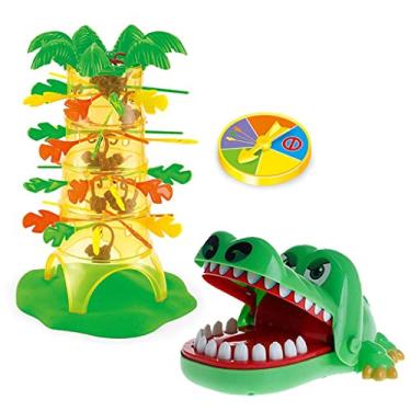 Imagem de Jogo de Mesa Crocodilo Morde Dedo Desafio Jacaré Pula Macaco