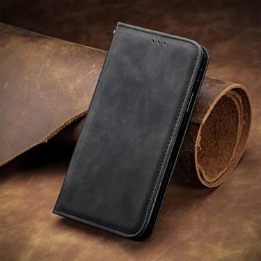 Imagem de Carteira Flip Case para Samsung Galaxy A03 A12 A13 A23 A32 A51 A52 A53 A71 A72 A73 S22 Ultra S21 Ultra S21 FE S20 FE S10 S9 Plus, Preto, Para Galaxy A32 5G