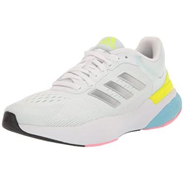 Imagem de adidas Tênis de Corrida Feminino Response Super 3.0, Ftwr branco/prata fosco/quase azul, 6.5