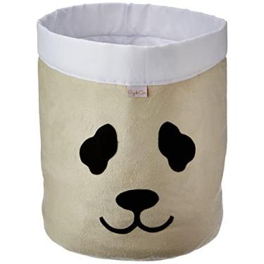 Imagem de Giz de Cor Confecções Cesto Organizador Panda Caqui/Cru Caqui/Cru