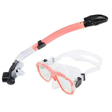 Imagem de Conjunto Snorkles Adultos, Máscara de Mergulho Óculos de Vidro Temperado para Mergulho(Cor de rosa)