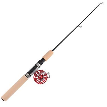 Imagem de VGEBY Ice Fishing Rod Set, Portable Lightweight Winter Ice Fishing Telescopic Rod FD50 Reel Kit, All‑Metal Fishing Pole Reel Combo Tackle Accessory(red) Fish Rod and Its Accessories and Supplies